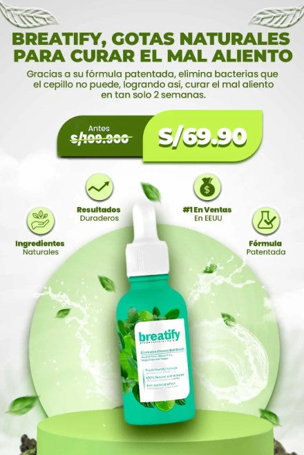 BREATIFY | GOTITAS PARA EL MAL ALIENTO