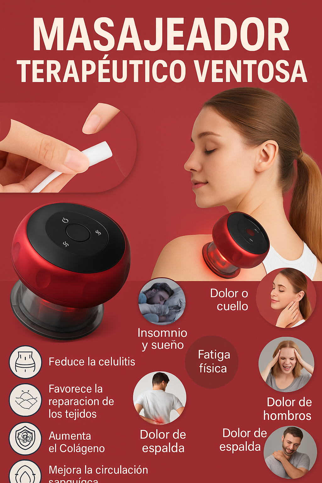 MASAJEADOR TERAPEUTICO VENTOSA